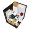 Storage unit of 13m3 (5m2)