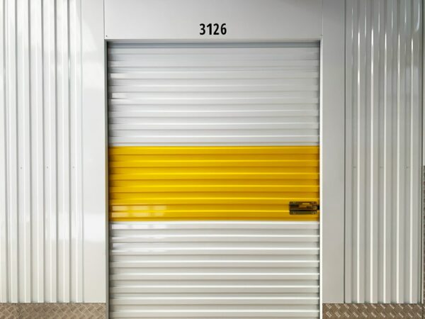 Box with roller shutter