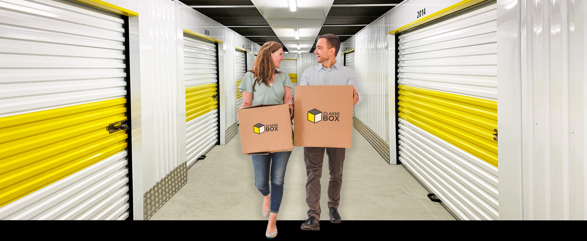 Couloir box de stockage