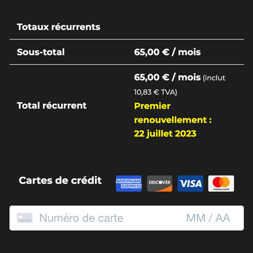 Paiement en ligne