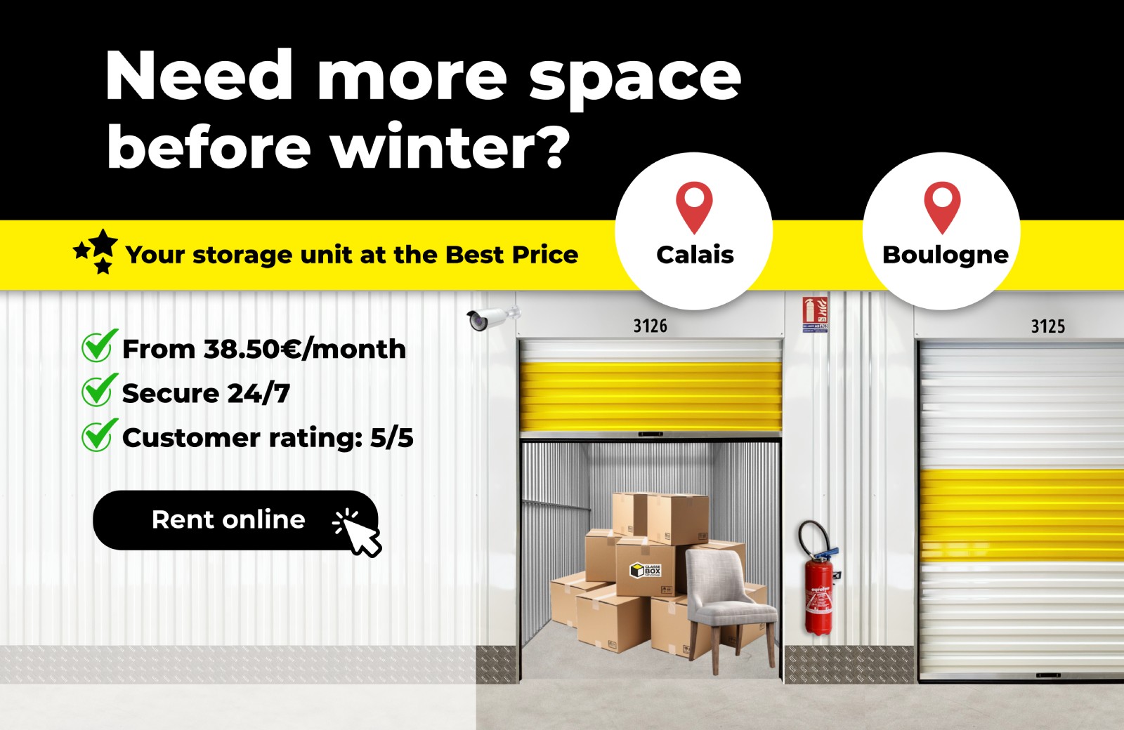 storage unit at the best price